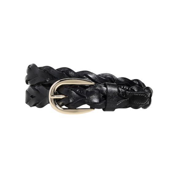 MADEWELL Braided Belt in True Black XXS-S - Picture 1 of 12